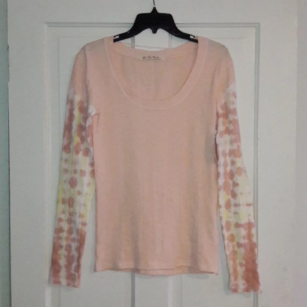Free People Pink Long Sleeve Tee - Picture 4 of 10